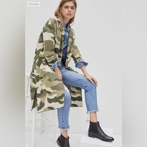 Anthropologie Maeve Camo Cardigan